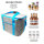 36 Liter große Kühltasche Kühlbox Isoliertasche Grau mit 6er-Set 200ml Kühlakkus