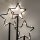 Deko-Aufsteller Stern mit LED-Beleuchtung | Metall-Leuchter 30 LED | 22 x 34 cm